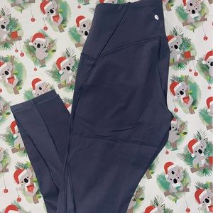 Lululemon Blue/Grey Train Times Pants 7/8 size 8